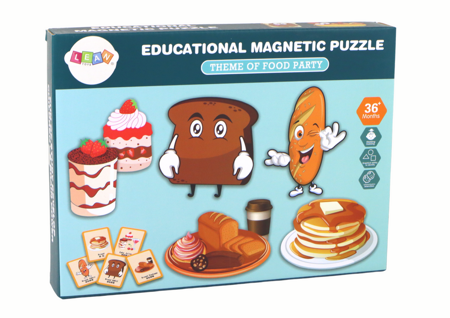  Edukacyjne Puzzle Magnetyczne Żywność