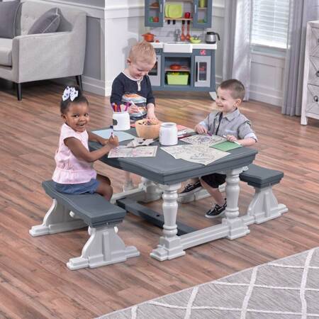  Stół Piknikowy Zestaw Meble Ogrodowe dla Dzieci  STEP2
