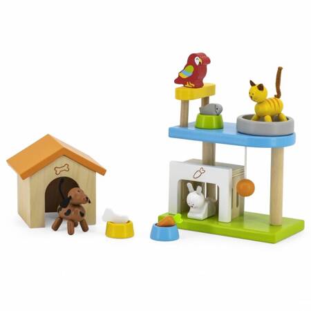 Akcesoria do domku dla lalek Zwierzęta Domowe  Viga Toys