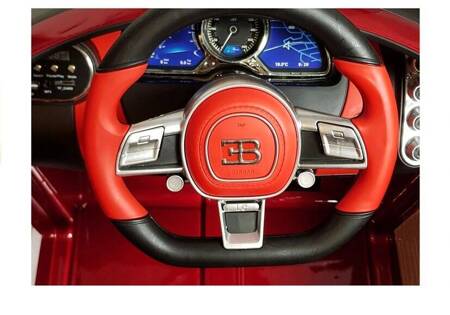 Czerwone Lakierowane Bugatti Divo Auto na Akumulator
