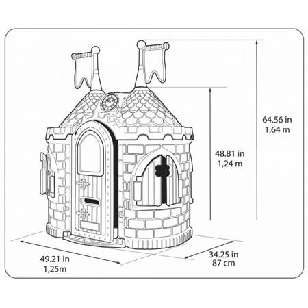 Domek Ogrodowy dla dzieci  Średniowieczny Zamek z Dźwiękiem