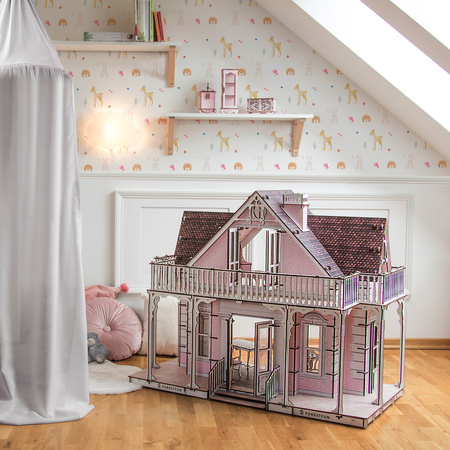Domek dla lalek Grand Victorian Mansion Pinky