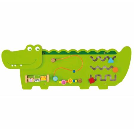Drewniana Tablica Manipulacyjna Krokodyl Viga Toys 