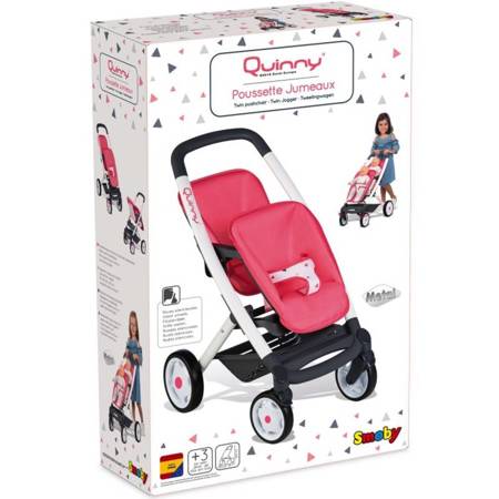 Wózek dla lalek Spacerówka dla bliźniąt Maxi Cosi Quinny Smoby 