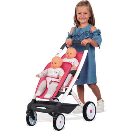Wózek dla lalek Spacerówka dla bliźniąt Maxi Cosi Quinny Smoby 